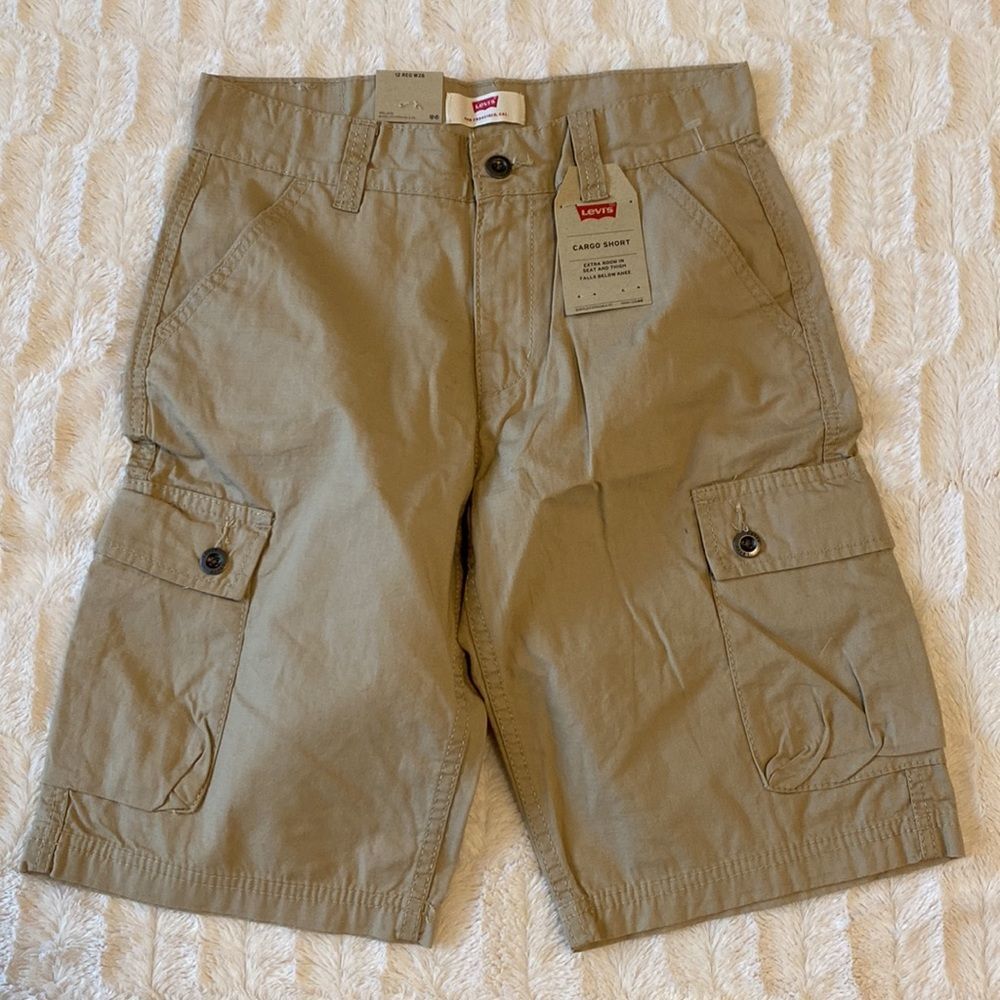 Levi’s Boys Cargo Shorts Sz 12 Reg Waist 26